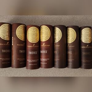 Young Living Thieves Essential Oil. On the Go 10ml. 7 Bottles